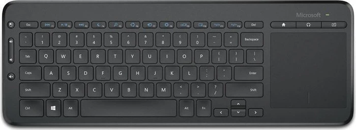 Microsoft All-in-One Media Keyboard schwarz, USB, DE