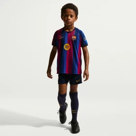 Nike FC Barcelona Stadium 2026/2027 Heimausrüstung kurzarm deep garnet/blue void/blackenend blue/mineral yellow (Junior)