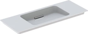 Geberit ONE Möbelwaschtisch Abgang horizontal, verkürzte Ausladung 105cm, hochglanz-verchromt (Blende)