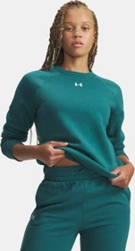 Under Armour Rival Fleece Sweatshirt rack green/white (Damen)