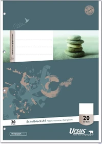 Ursus Schulblock, A4, Lineatur 20, 50 Blatt