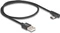 DeLOCK Adapterkabel, USB 2.0, 480Mb/s, USB-C [Stecker] auf USB-A [Stecker], gewinkelt, schwarz, 0.5m Vorschaubild