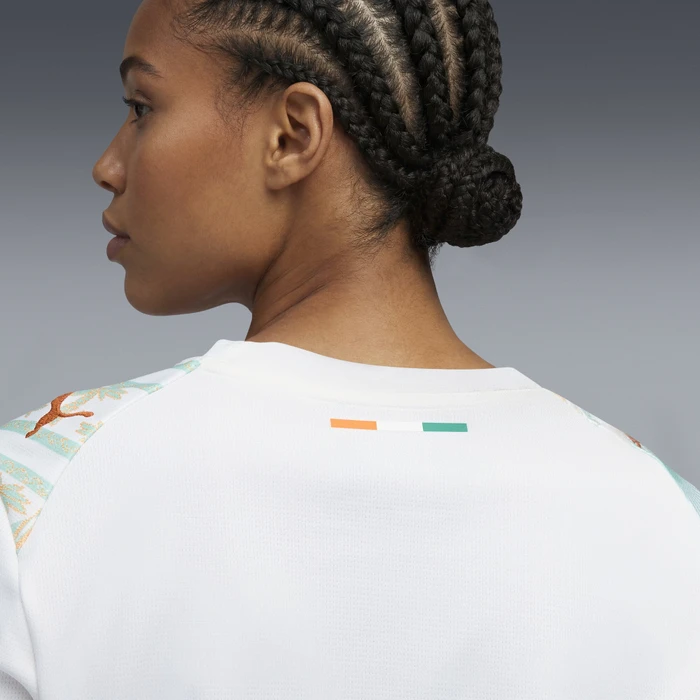 Puma FIFA WM 2026 Elfenbeinküste Auswärtstrikot kurzarm puma white/warm chestnut (Damen)