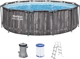 Bestway Steel Pro Max Frame Pool Set rund 366x100cm