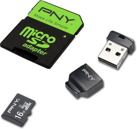 PNY High Performance R80/W20 16GB Kit, UHS-I U1, Class 10 (SDU16GHIGPER80KIT-EF)