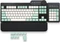 Mountain Mineral Keycap Set, Kunststoff (PBT) Double-Shot, weiß/türkis, 113 Tasten (104+9), ANSI-US Vorschaubild
