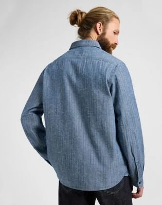 Lee 101 Heritage Workwear Relaxed Hemd langarm dark indigo (Herren)