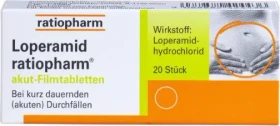 Loperamid-ratiopharm akut Filmtabletten, 20 Stück