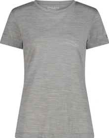 CMP Performance Merino Funktionsshirt kurzarm grey melange/antracite (Damen)