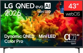 LG QNED evo MiniLED AI 43QNED80B6B