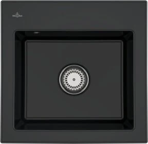 Villeroy & Boch Subway 50 S Einbau Becken mittig pure black