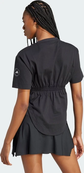 adidas by Stella McCartney Sportswear Curved Hem T-Shirt kurzarm schwarz (Damen)