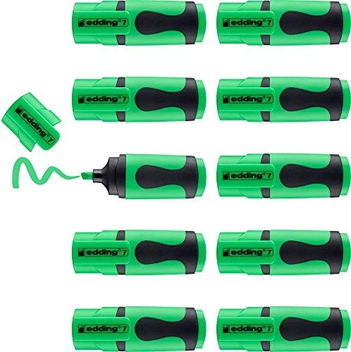edding 7 Textmarker mini grün, 10er-Pack