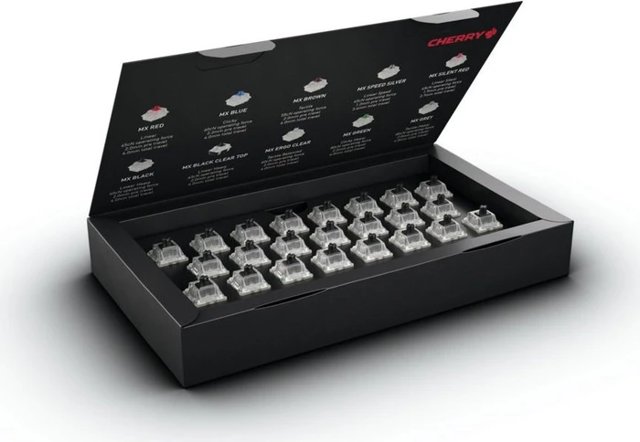 Cherry MX RGB BLACK Switch Kit, MX RGB BLACK 100Mio Switch Set, MX1A, 23er-Pack