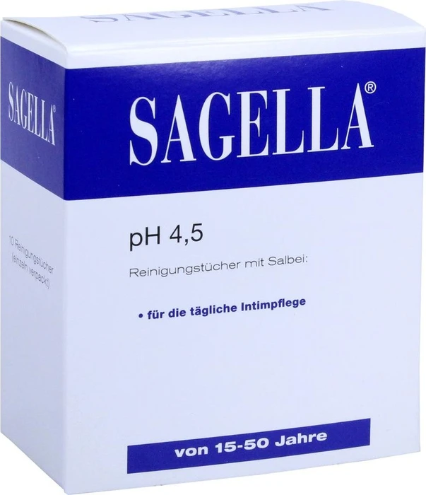 Sagella pH3.5 Intim Reinigungstücher, 10 Stück