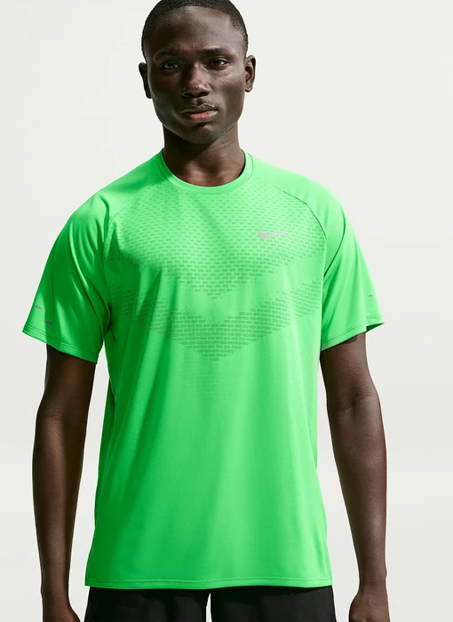 Nike Stride Dri-FIT ADV Funktionsshirt kurzarm green spark (Herren) (HV5203-329)