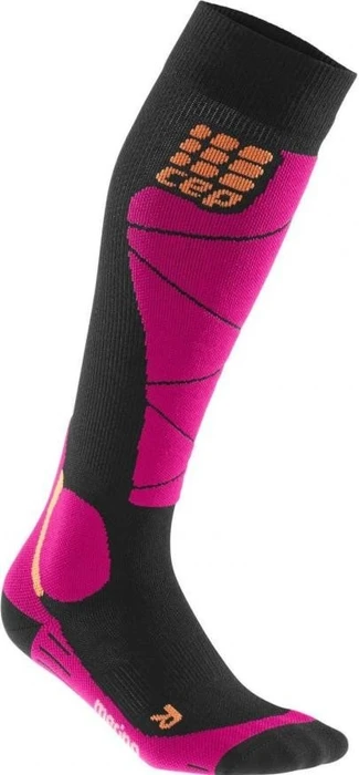 CEP Merino Skisocken schwarz/pink (Damen)
