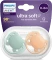 Philips Avent SCF091/03 ultra soft Beruhigungsschnuller, 0-6M, Silikon, grün/orange, 2 Stück Vorschaubild