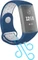 Hama Ersatzarmband Sport für Fitbit Charge 3/4 blau/grau Vorschaubild