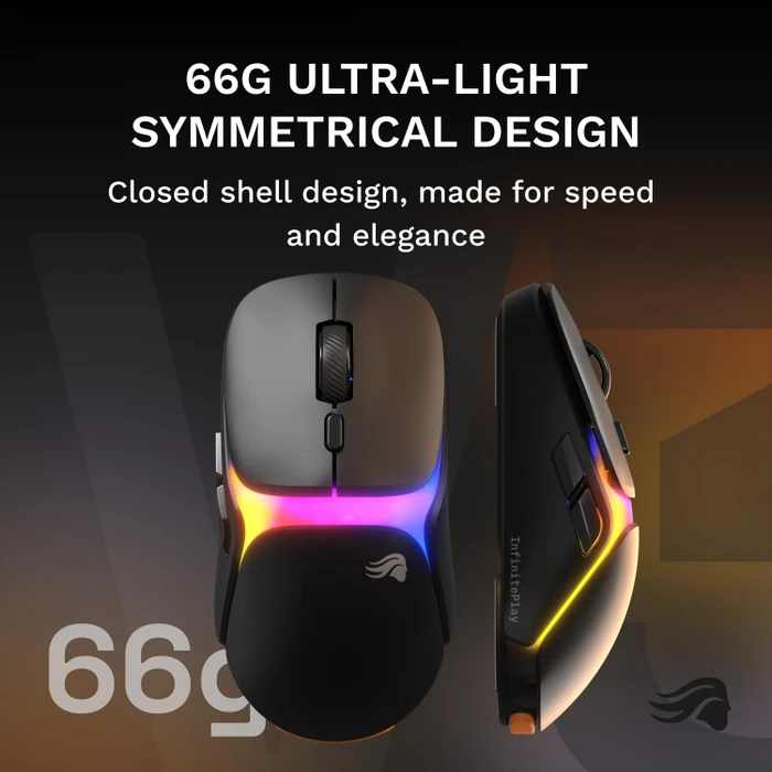 Glorious Model O3 8K Wireless mit Ladestation, schwarz, USB/Bluetooth