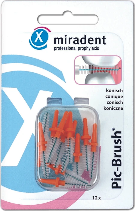Miradent Pic-Brush orange Ersatz Interdentalbürste conical
