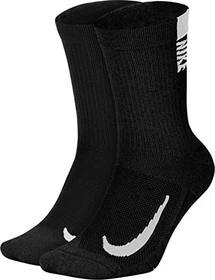 Nike Multiplier Laufsocken schwarz/weiß, 2 Paare
