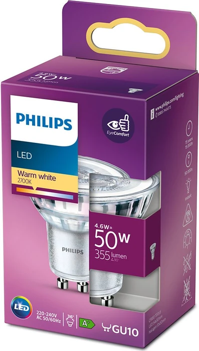 Philips Classic LED Reflektor GU10 4.6-50W/827