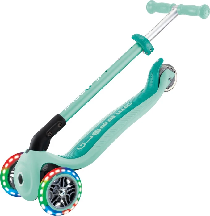 Globber Primo Foldable Lights Kickboard mint