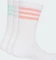 adidas 3-Streifen Cushioned Crew Socken white/semi frozen turbo/clear mint/frozen purple, 3 Paare Vorschaubild