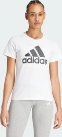 adidas Loungewear Essentials Logo T-Shirt kurzarm weiß/schwarz (Damen)