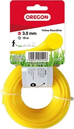 Oregon Roundline Trimmerfaden für Rasentrimmer gelb, 3mm/15m