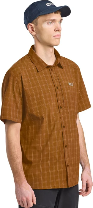 Jack Wolfskin Norbo Hemd kurzarm check autumn leaves (Herren)