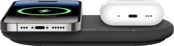 Belkin BoostCharge Pro Kabellose magnetische 2-in-1-Ladestation mit Qi2 (15W) schwarz