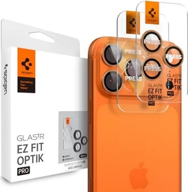 Spigen GLAS.tR EZ Fit Optik Pro Lens Protector für Apple iPhone 17 Pro/17 Pro Max orange