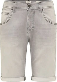 Mustang Chicago Shorts mit Button-Fly Jeans grau (Herren)