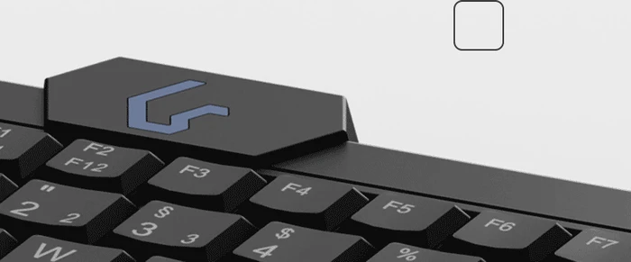 KeySonic KSK-3210ELU Super-Mini-USB Tastatur, schwarz, LEDs weiß, USB, UK