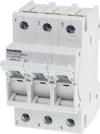 Siemens Sicherungslasttrennschalter 3-polig 6A 400 V