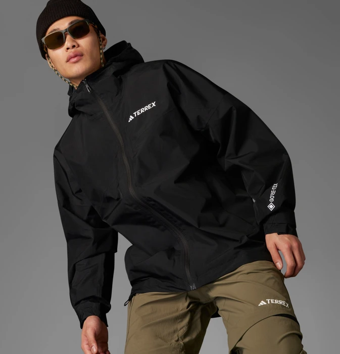 adidas Terrex Xperior 2L Gore-Tex Performance Funktionsjacke schwarz (Herren) (JD8344) – Bild 2 von 12