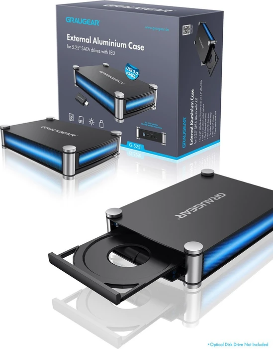 Graugear Externes 5.25" Gehäuse