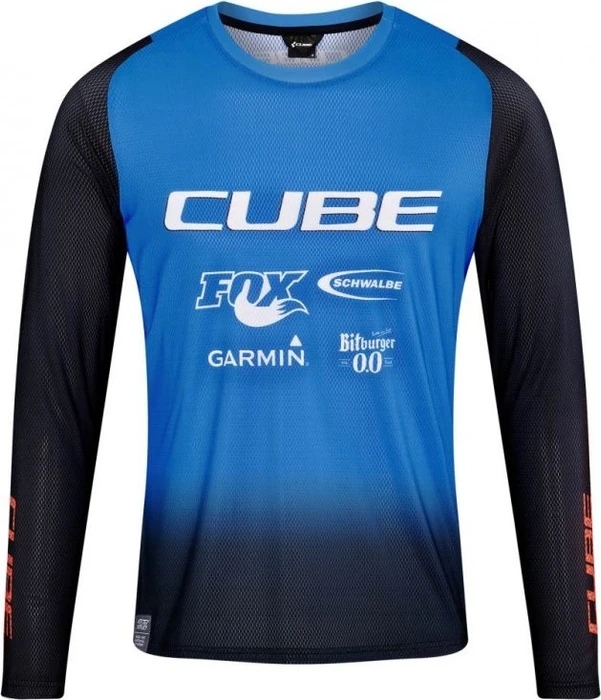 Cube Vertex X Actionteam Trikot langarm schwarz (Herren)