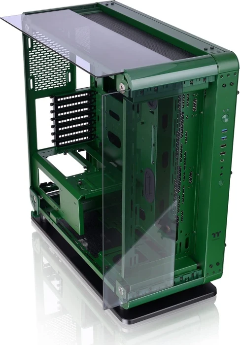 Thermaltake Core P6 TG Racing Green, Glasfenster