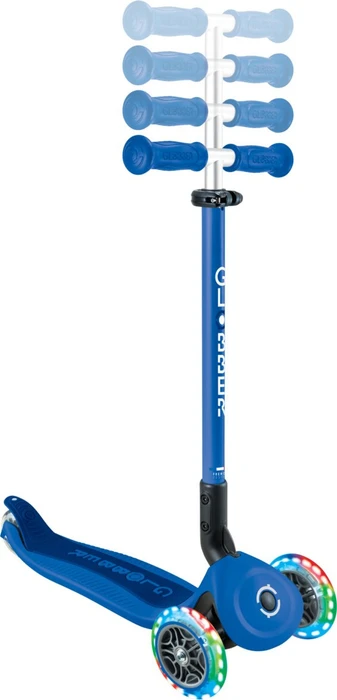 Globber Go Up Active Lights Kickboard navy blue/black