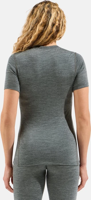Odlo Natural Merino 200 Baselayer Funktionsshirt kurzarm odlo steel grey melange (Damen)
