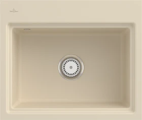 Villeroy & Boch Subway Style 60 S flat flächenbündig Becken mittig ivory