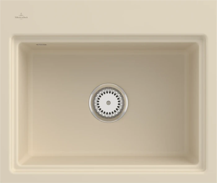 Villeroy & Boch Subway Style 60 S flat flächenbündig Becken mittig ivory
