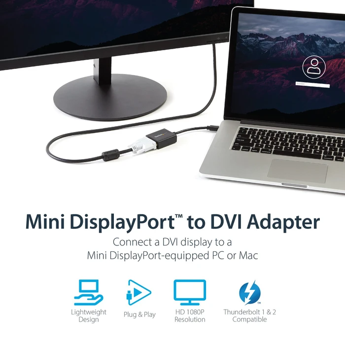 StarTech Mini DisplayPort 1.2 [Stecker] auf DVI [Buchse] Adapter