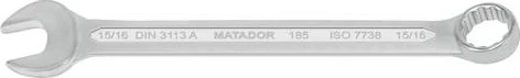 Matador 0185 Ring-Maulschlüssel zöllig, 15/16"x277mm