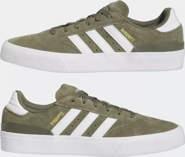adidas Busenitz Vulc II olive strata/cloud white/gold metallic (Herren)