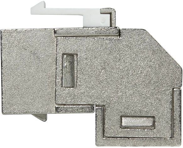 LogiLink Keystone Modul RJ-45 Buchse via RJ-45 Buchse Cat6a, 90° gewinkelt