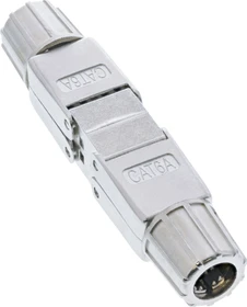 InLine Kabelverbinder RJ-45 Buchse/Verlegekabel Cat.6A, LSA, geschirmt, flach